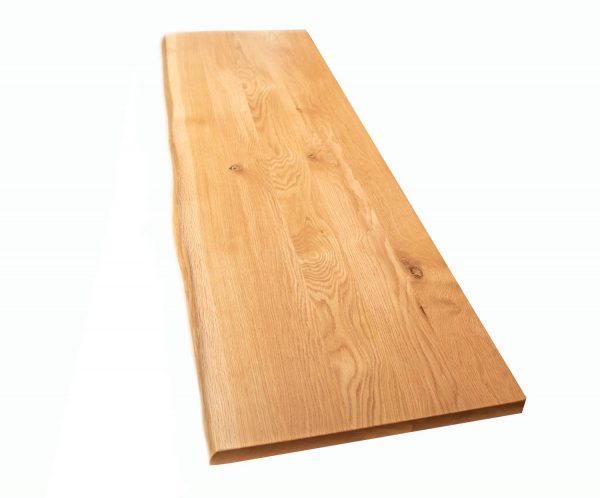 Massivholzplatte natural Eiche 4 cm breite Bohlen geölt