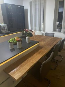 Kücheninsel mit Eck Ausschnitt